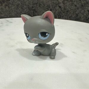 LPS #74 Gray Shorthair Cat 2004 Authentic Toy Hasbro Collector Littlest Pet Shop